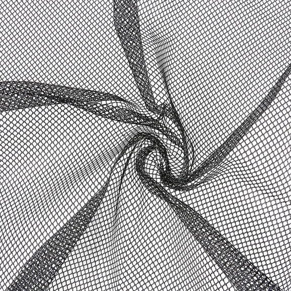 35.8x61 Inch Black Mesh Fabric Polyester Mesh Netting Material Rhombic Holes Breathable Lightly Net Cloth for DIY Sewing Crafts Backpack Straps Pocket Linings Netting Clothes Shopping Bag