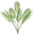 thumbnail image 1 of 35'' Artificial Palm Leaves Plants, Large Fake Palm Tree with 7 Leaves, Tropical Leaves Palm Fronds Greenery Stems Plants for Home Wedding Garden Outdoor Jungle Hawaiian Party Decor, 1 of 5
