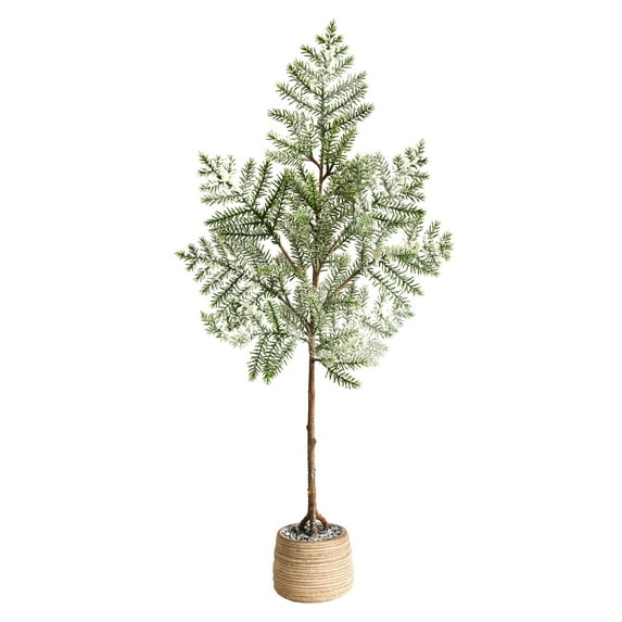 35" Artificial Pine Artificial Trees in Natural Ceramic Pot , by Nearly Natural