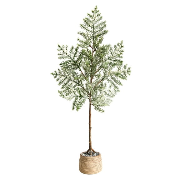 35" Artificial Pine Artificial Trees in Natural Ceramic Pot , by Nearly Natural