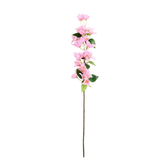 35" Artificial Silk Bougainvillea Vines, UV Resistant Flowers, Long Stem Bougainvillea for Hanging Planter, Outdoor Wedding Porch Home Party Garden DIY Decor, Pink
