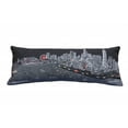 thumbnail image 1 of 35" Black Chicago Nighttime Skyline Lumbar Decorative Pillow, 1 of 6