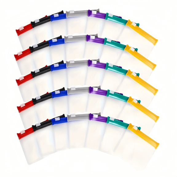 35 Colorful Self-Sealing Pill Bags Ideal for Organizing Small Items