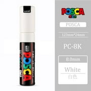35 Colors POSCA 8K Marker Pen Broad Chisel Tips Paint Markers for Rock,Graffitti,Fabric Painting,POSCA Paint Markers 8K-1