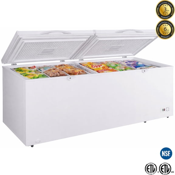 35 Cu.Ft. Chest Freezer, Deep Freezer Commercial Chest Freezer 89 in. NSF Commercial Chest Freezer – Extra-Large Capacity for Foodservice & Retail