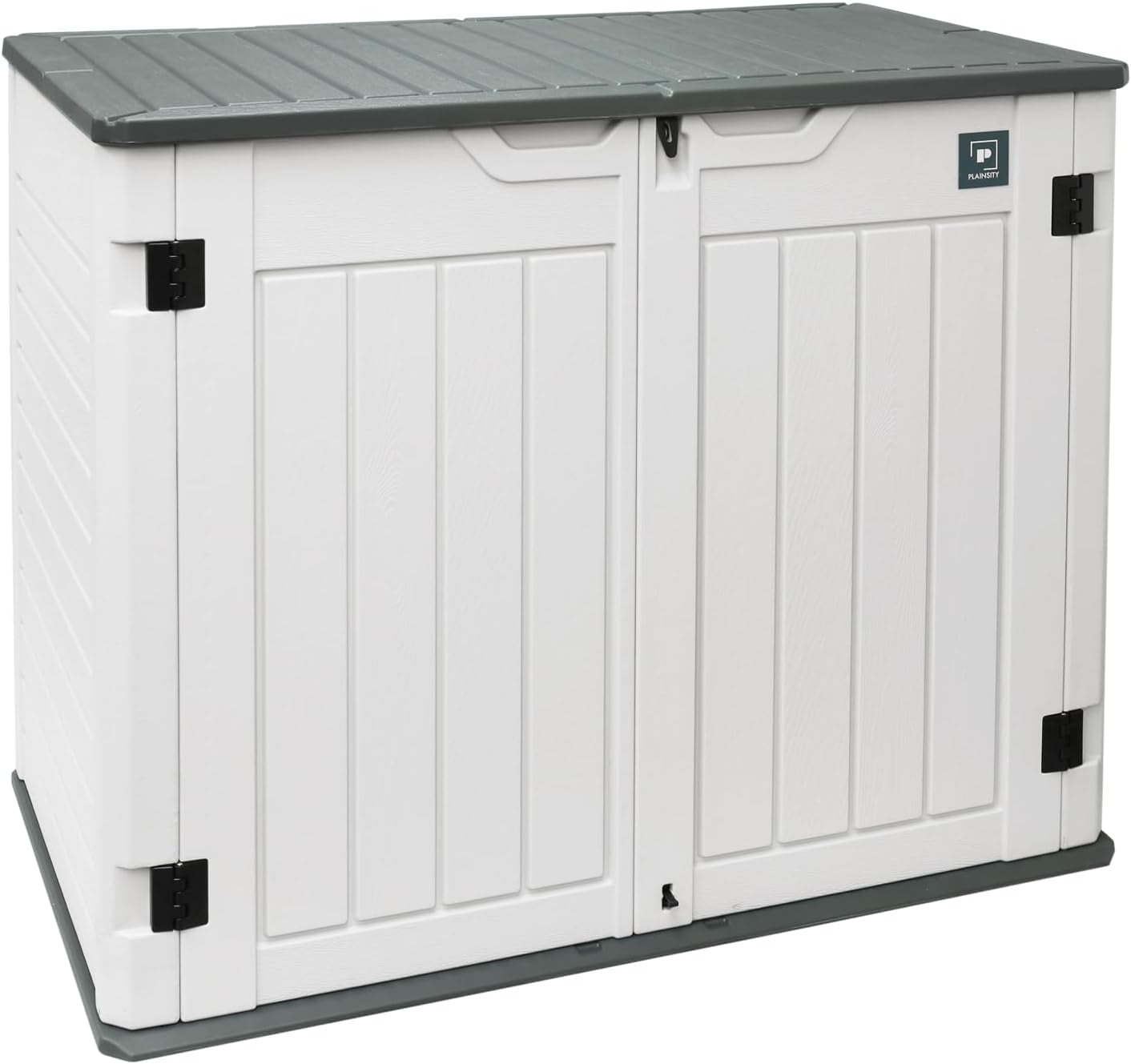 35 Cu.ft Outdoor Storage Shed, Large Resin Storage Box, Waterproof