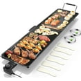 35" Electric Griddle Teppanyaki Grill BBQ, Nonstick Extra Large Griddle