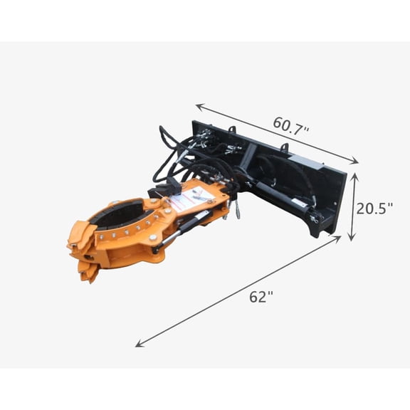 Wolfequip 5 Fingers Rotating Grapple for Skid Steer, 127 Rotation, 5000 lbs Rock & Tree Mover, Heavy Duty Attachment, Quick Attach, US Stock