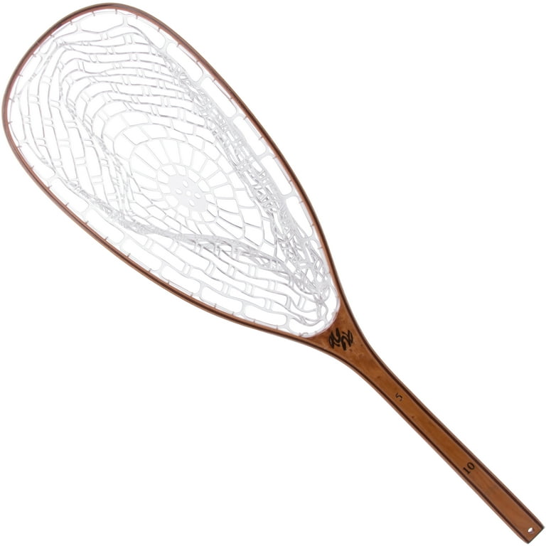 35 inch Fly Fishing Fish-Safe Net by Trademark Innovations (Burl Wood)