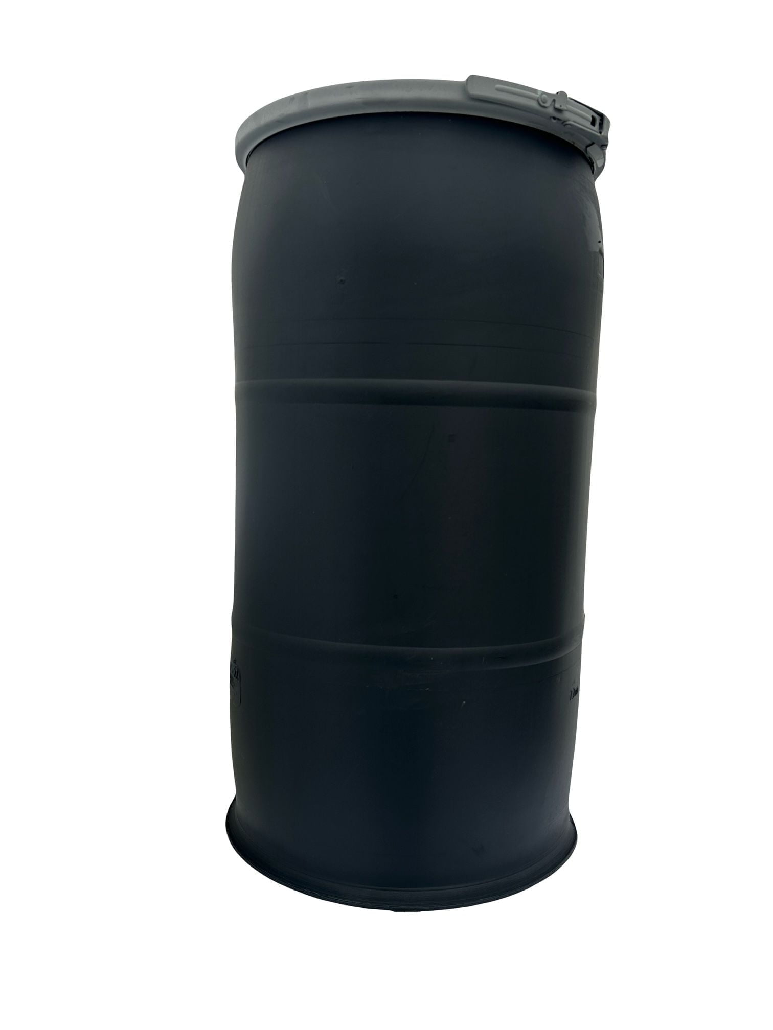 35 Gallon Reconditioned Open-Top Black Barrel