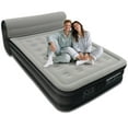 thumbnail image 1 of EGGORY 34" Queen Size Air Mattress with Headboard,Deluxe Raised Air Bed  with Built-in Pump for Camping & Trip & Home, 1 of 10