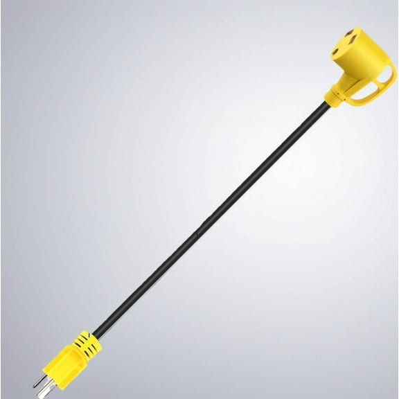 2.9FT 30 Amp to 110 Adapter Cord, NEMA 5-15P to TT-30R Camper Plug Adapter , 30 Amp to 110 Adapter RV Plug Adapter for RV,Camper,Houshold