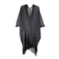 thumbnail image 1 of 35 Inch By 35 Inch 100% Polyester Net Fashion Shawl Black, 1 of 1