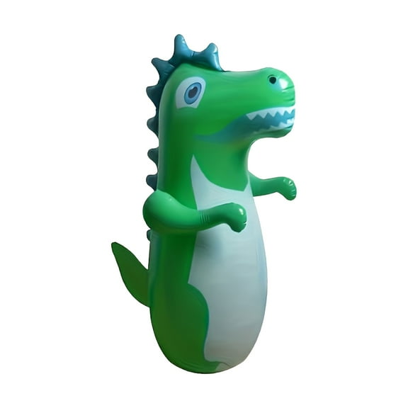 35 Inch Inflatable Dinosaur Sandbag For Active Kids, Sturdy Pvc Vertical Rotating Toy With Water Sand Base, Suitable For Outdoor Indoor Play And Birthday Christmas Gift