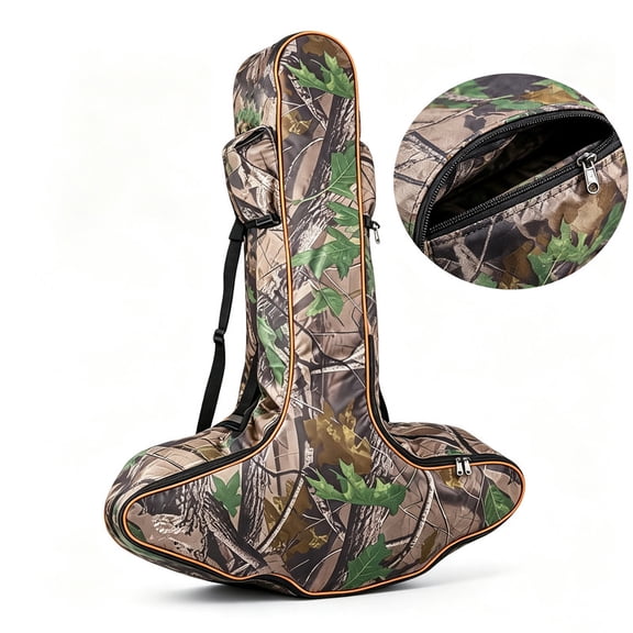 35 Inch Padded Crossbow Soft Case, Camo Archery Bow Carrier Backpack Bag with Accessory Storage Pockets for Hunting & Outdoor Shooting