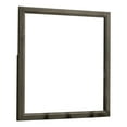 thumbnail image 1 of 35 Inch Transitional Style Wooden Frame Mirror Gray - Saltoro Sherpi, 1 of 5