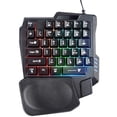 thumbnail image 1 of 35 Keys One-Handed Gaming Keyboard, Wired RGB LED Backlist Gaming Keypad, Portable Mini PC Keyboard USB Wired Gaming Keyboard with Wrist Rest for PC Gamer Xbox PS4, 1 of 7
