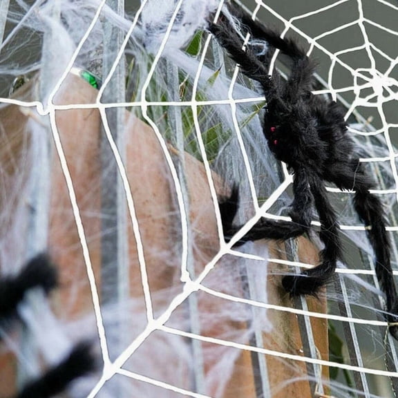 35" Large Spider Halloween Decor Haunted House Prop In/Outdoor Giant Scary Party