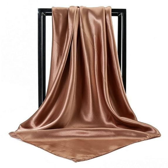 35" Large Square Satin Head Scarf - Silk Hair Scarf Square Hair Bandanas Large Scarf Sleeping Head Wraps for Women