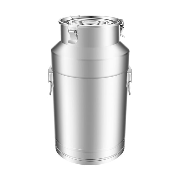 35 Liter Milk Can 304 Stainless Steel Milk Bucket Wine Pail Bucket 9.24 Gallon Milk Can Tote Jug with Sealed Lid Heavy Duty for Milk and Wine Liquid Storage