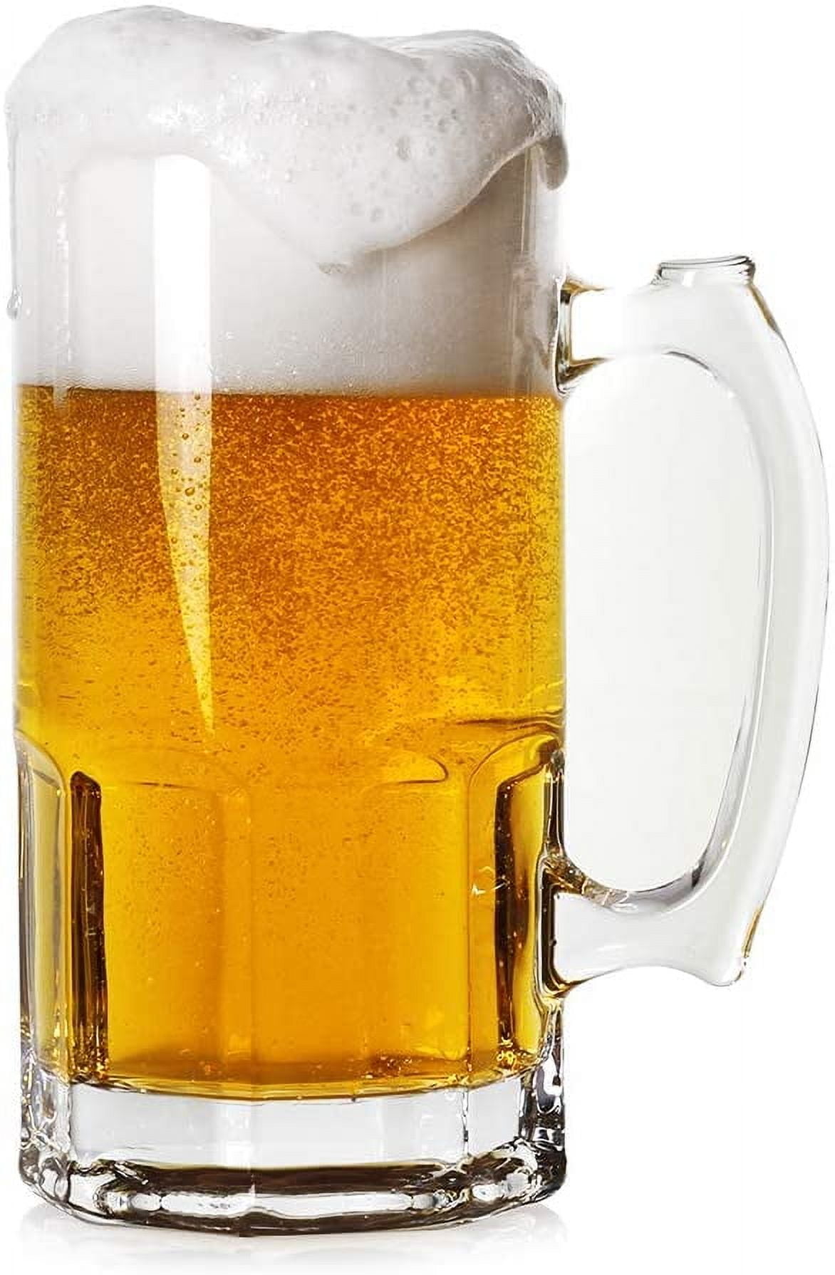 35 OZ Beer Mugs,Heavy Large Beer Glasses with Handle,Classic Beer Mug glasses,Style Extra Large Glass Beer Stein Super Mug
