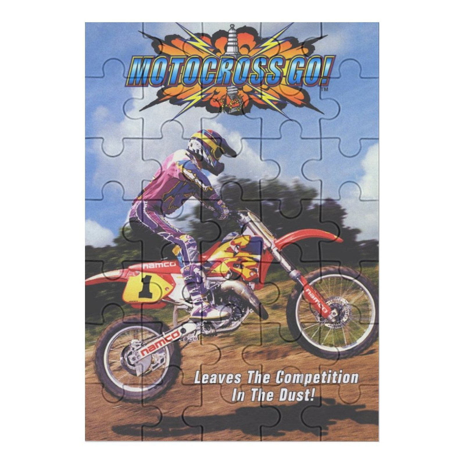 35 PCS Jigsaw Puzzle Dirt Bike Motorcycle Race Wooden Puzzle ...