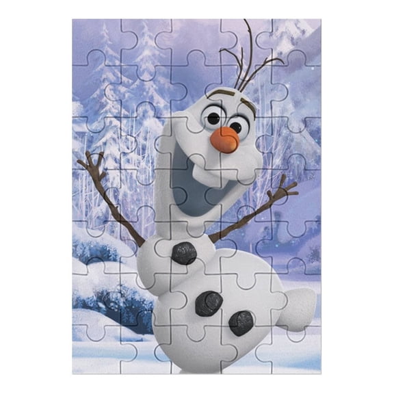 35 PCS Jigsaw Puzzle Frozen Cartoon Wooden Puzzle Challenging Game Fun Artwork For Family Friends Gifts