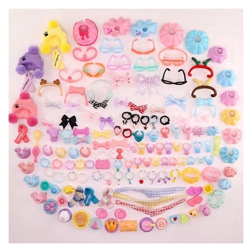 35 PCS Random Accessories for lps Mini Pets Collie Shorthair Cat Dachshund Cocker Spaniel Kitten