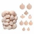 thumbnail image 1 of 35 Pack Flocked Christmas Balls PET Material With Hanging Loops Variety Styles For Christmas Tree Boutique Decorative Ornaments, 1 of 2