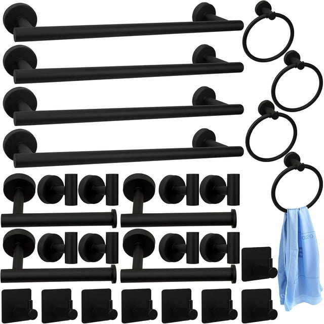 35 Pcs Bathroom Accessories Set Stainless Steel Bathroom Hardware Set