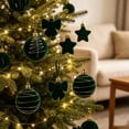 thumbnail image 1 of 35 Pcs Christmas Ornaments Set, Shatterproof Christmas Balls with Gold Glitter, Star and Bow Hanging Baubles, Reusable Xmas Tree Decorations for Home Indoor Party Holiday Decor, 1 of 6