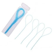 35 Pcs Dental Floss Threaders Simple Loop + Case For Braces Bs Implants L2G4