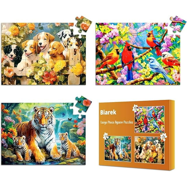 35 Piece Wood Large Jigsaw Puzzles for Seniors Puzzle Dementia