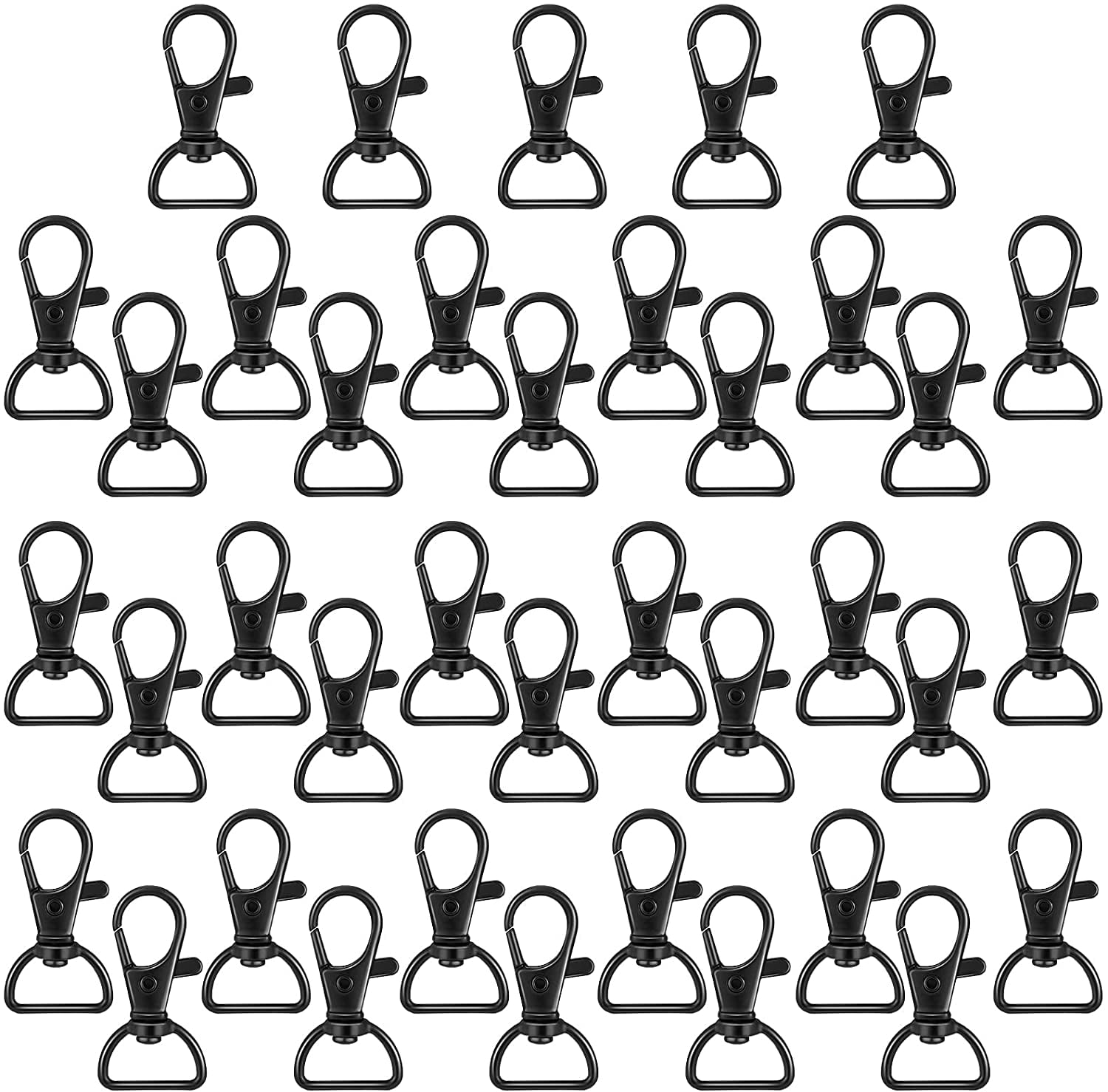 35 Pieces Swivel Clasps Lanyard Snap Hooks Keychain Clip Hook Lobster