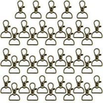 56 Pieces D Rings for Purse Bag Hardware Purse Hardware for Bag Making  Buckles Craft (Bronze,25 mm) 
