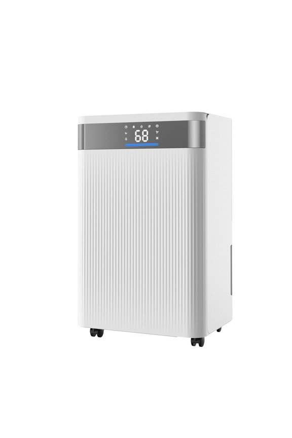 35 Pint Dehumidifier for Home and Basement, Smart Humidity Control with Auto, Continuous, and Sleep Modes, Low Noise 38dB Operation, LED Display, Dual Drainage Options, Room Dehumidifier