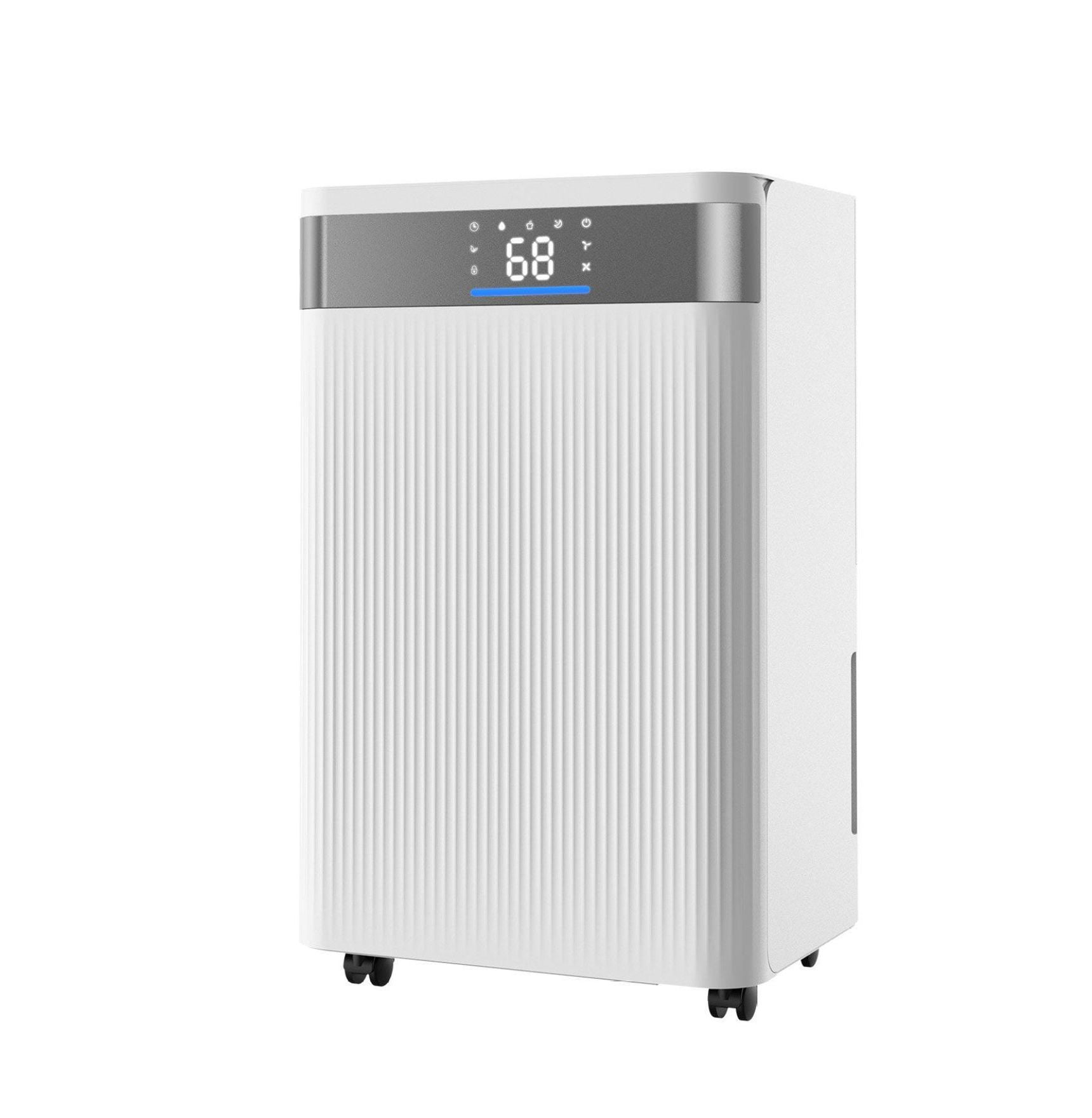 35 Pint Dehumidifier for Home & Basement, with Drain Hose, Smart Control, Low Noise, Large Room Coverage – White
