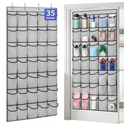 Aovky 35 Pockets Over The Door Shoe Organizer, Hanging Shoe Rack for Door Large Mesh Closet Shoe Holder