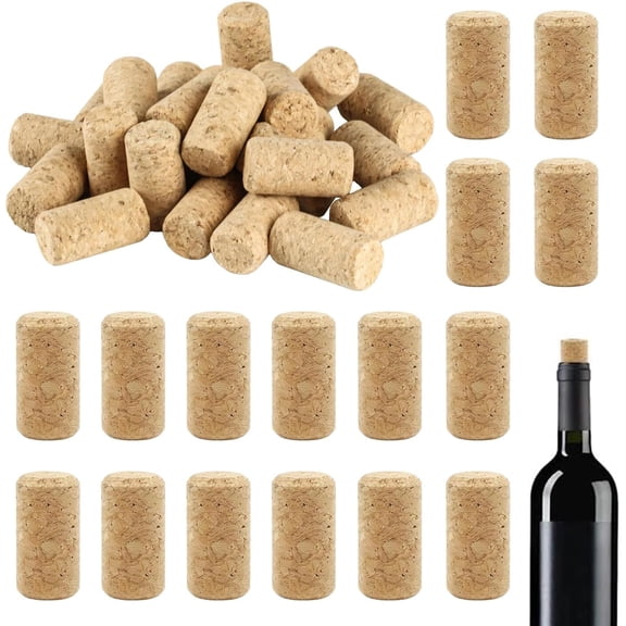 35 Premium atural Cork Stoppers for Wine Bottles, DIY Crafts, and Home Brewing Versatile and Airtight
