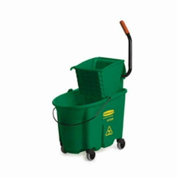 35 Quart Wave Brake Side-Press Wringer-Bucket Combo - Green