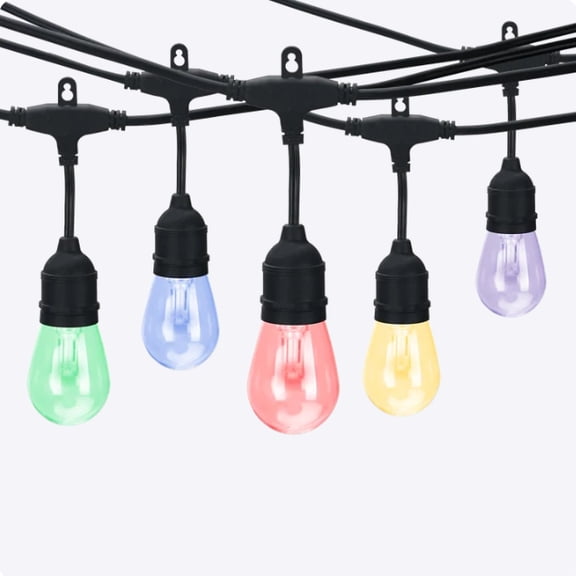35' RGBW SOLAR STRING LIGHTS