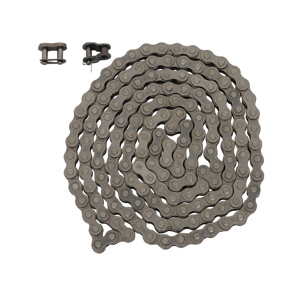 35 Roller Chain 5ft with Free Connecting Link - Heavy Duty for Go Kart, Mini Bike