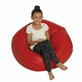 thumbnail image 1 of 35" Round Bean Bag - Red, 1 of 2