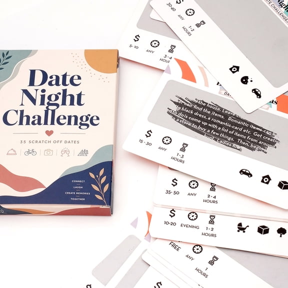 35 Scratch Off Couples Challenge Card Game Romantic Date Night Adventure with Mystery Tasks Surprise Relationship Activities Fun