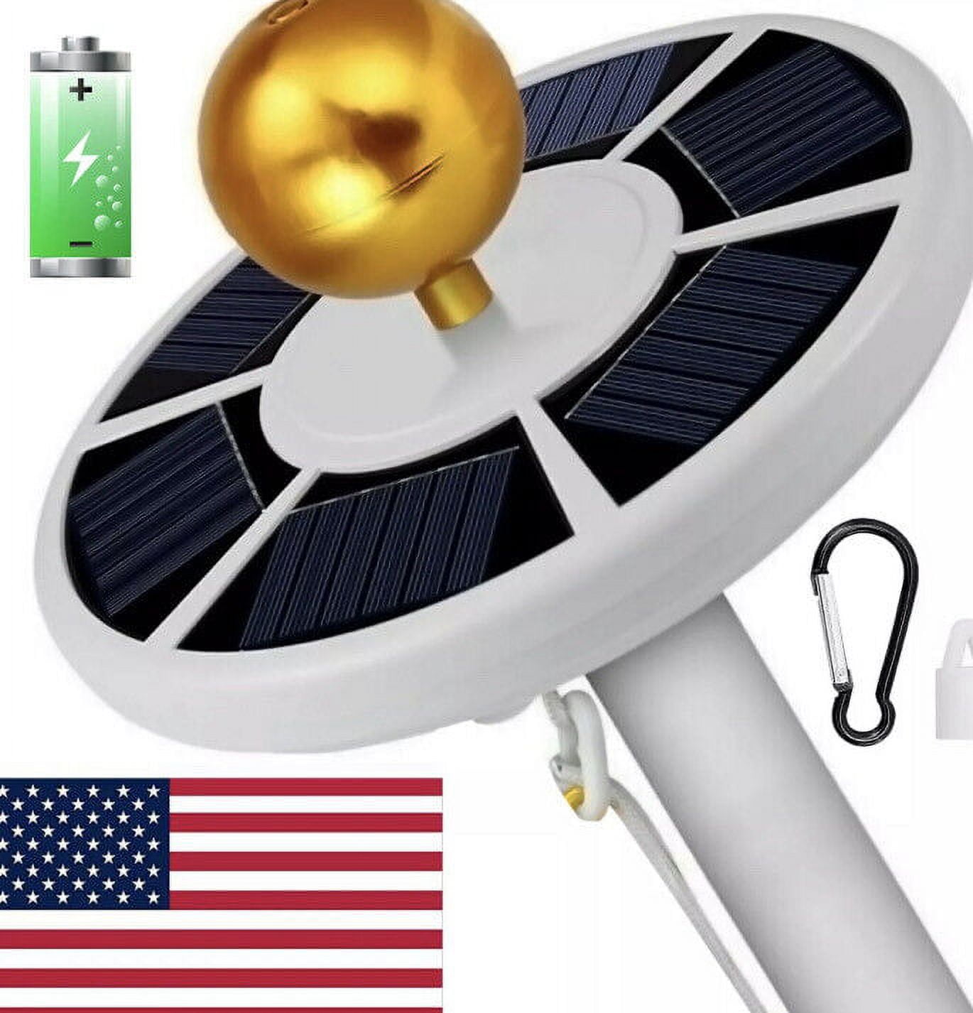 Under 35$ Solar Flag Pole 42led Light, Brightest, Most Powerful ...