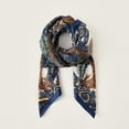 thumbnail image 1 of 35" Square Silk Like Head Scarf - Women's Fashion Silk Feeling Neckerchief - Floral Printed Scarves Hair Wrapping, 1 of 5