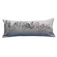 thumbnail image 1 of 35" White Boston Daylight Skyline Lumbar Decorative Pillow, 1 of 6