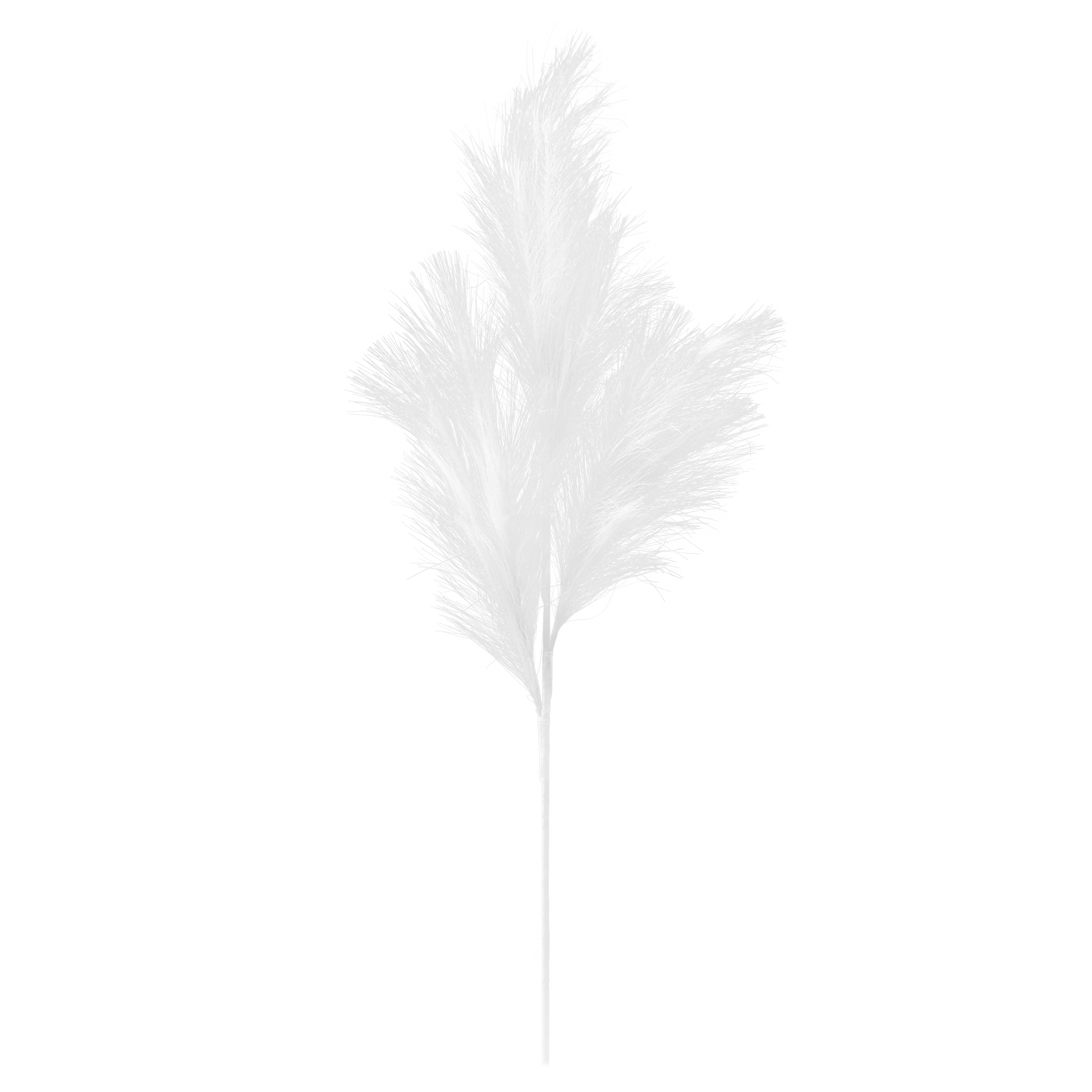 35" White Glitter Pampas Stem by Ashland - Christmas Floral for Home Dcor and Crafting