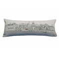 thumbnail image 1 of 35" White Washington DC Daylight Skyline Lumbar Decorative Pillow, 1 of 4