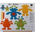 thumbnail image 1 of 35" X 44" Panel Mod Monsters Stuffed Toys Kids Children's Sew & Go III Cotton Fabric Panel (1649-26389-X), 1 of 1